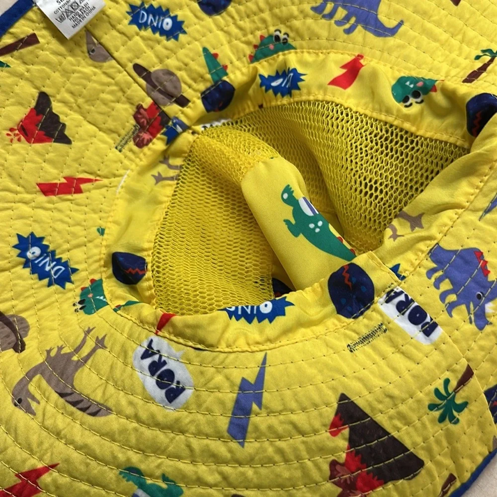 Contil Outdoor Kids Sun Beach Hat UPF 50+ Bucket Wide Brim Chin Straps S54-Small